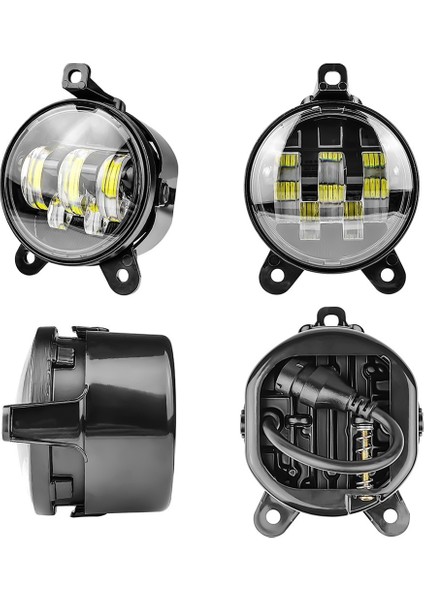 3.5 Inç LED Far Yuvarlak LED Sis Farı Sürüş Işık Lada Aksesuarları Çifti Için Sinyal Işığı Açın (Yurt Dışından) fiyatları