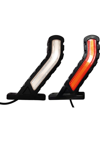 2 Adet Su Geçirmez Römork LED Yan Işaretleyici Aydınlatma Anahat Işaretleyici Kamyon Işığı Neon Sap Yan Işaretleyici Işık Römork Için 24V (Yurt Dışından)