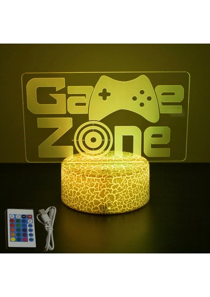 Neon Gamer 3D Lamba LED Gece Lambası Oyun Kurulumu Rgb Çocuk Lambaları Oyuncu Odası Dekorasyonu Yatak Odası Masa Lambası Kişiselleştirilmiş Hediyeler (Yurt Dışından)