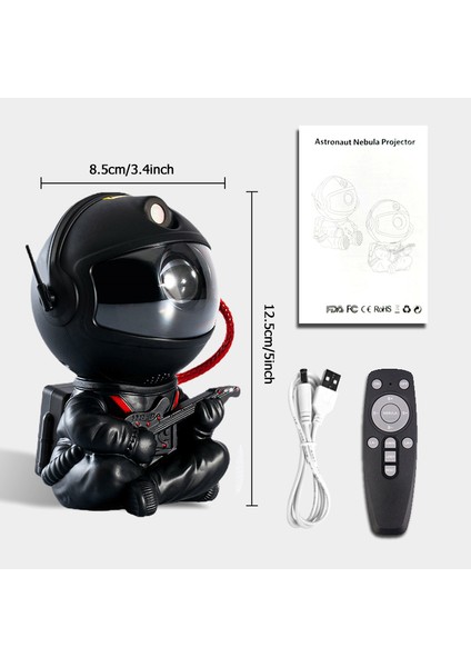 Astronot Yıldız Prctor Galaksi Gece Lambası Uzay Prctor Yıldızlı Bulutsu Tavan LED Lambası Yatak Odası Ev Dekoratif Çocuklar Hediye (Yurt Dışından)