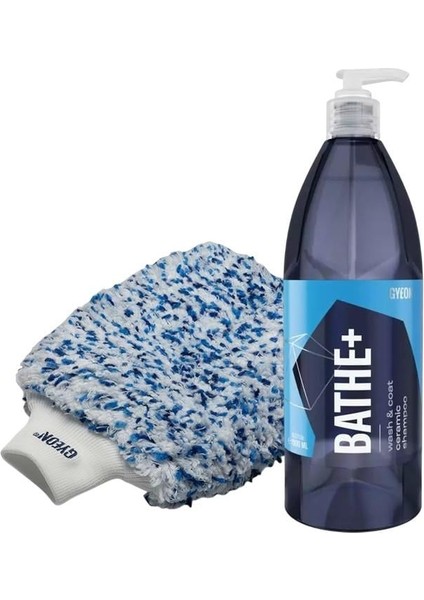 2’li Set Q2 Bathe+ Plus 500 ml Şampuan + Gyeon Q2M Smoothie Yıkama Eldivenli Set