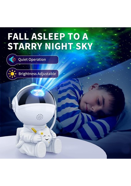 Astronot Yıldız Prctor Galaksi Gece Lambası Uzay Prctor Yıldızlı Bulutsu Tavan LED Lambası Yatak Odası Ev Dekoratif Çocuklar Hediye (Yurt Dışından) modelleri