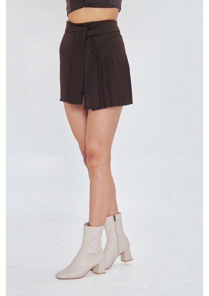 Kemer Detaylı Pileli Etek indirimleri