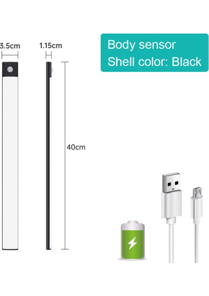 Hareket Sensörlü Işık Kablosuz LED Gece Lambası USB Gece Lambası Dolap Gardırop Lambası Mutfak Için Arka Aydınlatma Altında LED (Yurt Dışından)