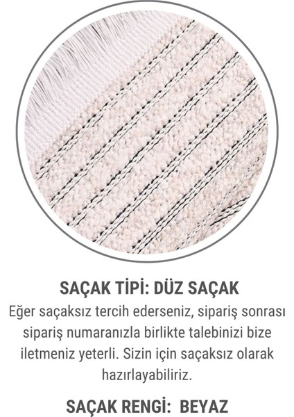 Lidya Bukle Jüt Çizgili Halı – Kaydırmaz, Kadife Hissi, Kolay Temizlik, Antibakteriyel, Modern