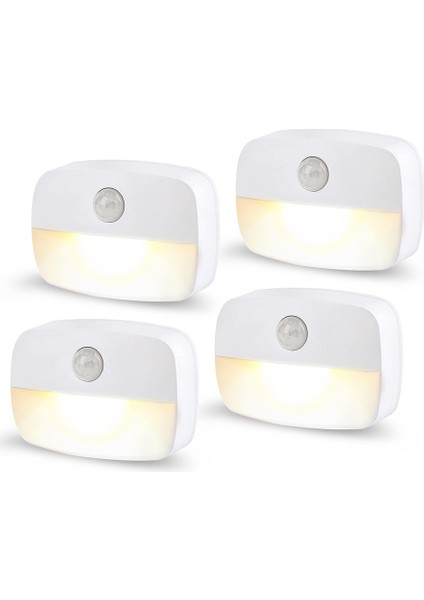 Hareket Sensörlü Işık Iç Mekan LED Gece Lambası Çubuklu Gece Lambasıyla Çalışan Işıklar Koridor Merdiven Banyo Dolap Yatak Odası (Yurt Dışından)