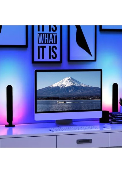 1/2 Paket Akıllı LED Şerit Işıkları Uzaktan Kumandalı Oda Oyun Tv ve Parti Dekorasyonu Müzikle Senkronize Rgb Masa Lambası (Yurt Dışından) fırsatları