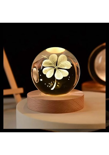 3D Kristal Işıklar Lamba Parlayan Gezegensel Galaksi Gece Lambası Kristal Küre Gece Işıkları Başucu Lambası Ev Dekoru Noel Hediyesi (Yurt Dışından)