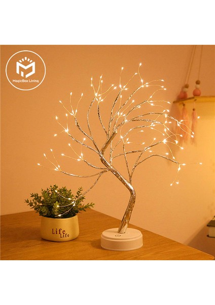 LED Gece Lambası Mini Noel Ağacı Bakır Tel Çelenk Lambası Çocuklar Için Ev Yatak Odası Dekorasyonu Dekor Peri Işığı Tatil Aydınlatması (Yurt Dışından) fiyatları
