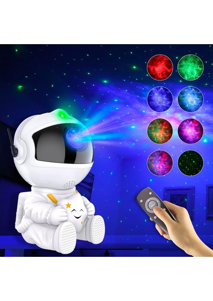 Galaxy Prctor LED Gece Lambası Yıldız Prctor Astronot Prctor Galaxy Işık Ev Dekoratif Yatak Odası Çocuklar Çocuklar Hediye (Yurt Dışından)