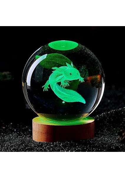 3D Axolotl Lazer Kazınmış Kristal Küre Renkli Gece Lambası Kız Arkadaş Iklim Eş Çocuklar Doğum Günü Hediyesi Ev Dekorasyonu (Yurt Dışından) modelleri
