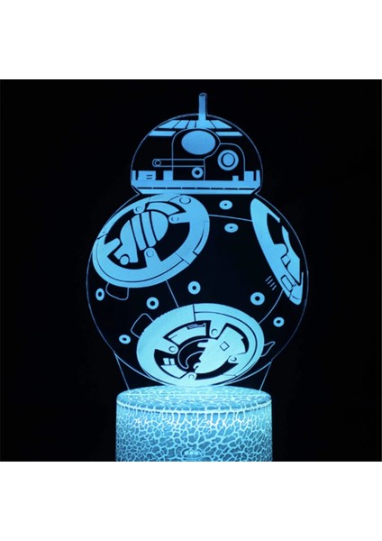 Anime Yoda Bebek 3D Lamba LED Illüzyon Gece Lambası Renk Değiştiren Lampara Çocuklar Için Yatak Odası Dekor Gece Lambası Manga Groot Masa Lambası (Yurt Dışından)