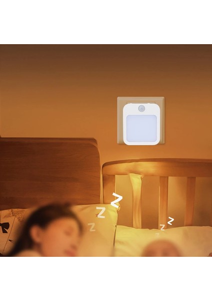 Gece Lambası Hareket Sensörü LED Işıklı Ab Fişli Lambalar Çocuk Gece Lambası Yatak Odası Başucu Masası Için Kablosuz Gece Lambası (Yurt Dışından)