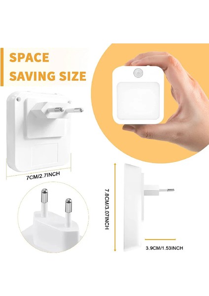 Gece Lambası Hareket Sensörü LED Işıklı Ab Fişli Lambalar Çocuk Gece Lambası Yatak Odası Başucu Masası Için Kablosuz Gece Lambası (Yurt Dışından) modelleri