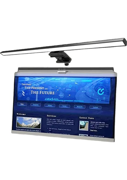 Göz Bakımı Masa Lambası 50CM LED Bilgisayar Pc Monitör Ekran Işık Çubuğu Kademesiz Karartma Okuma USB ile Çalışan Asılı Masa Lambası (Yurt Dışından)
