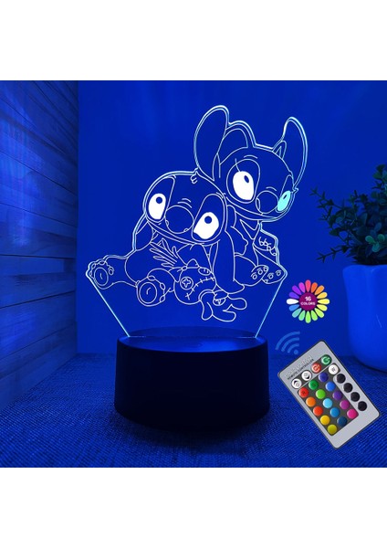 Uzaktan Kumandalı ve Akıllı Dokunmatik 3D Illüzyon Dikiş Gece Lambası Oda Dekor Lambası Doğum Günü Sevgililer Günü Noel Hediyeleri (Yurt Dışından) fiyatları