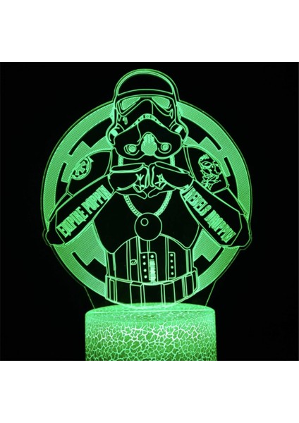 Anime Yoda Bebek 3D Lamba LED Illüzyon Gece Lambası Renk Değiştiren Lampara Çocuklar Için Yatak Odası Dekor Gece Lambası Manga Groot Masa Lambası (Yurt Dışından)