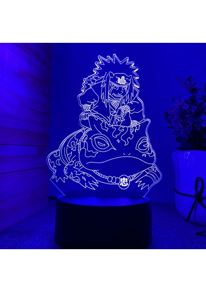Anime Naruto Naruto Sasuke Namikaze Minato Karikatür 3D Gece Lambası Moda Yatak Odası Başucu Lambası Ortam Işığı Masaüstü Süsü (Yurt Dışından)