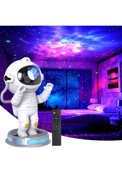 2023 Galaxy Star Prctor Yıldızlı Gökyüzü Gece Lambası Astronot Lambası Ev Odası Dekoru Dekorasyon Yatak Odası Dekoratif Aydınlatma Armatürü Hediye (Yurt Dışından)