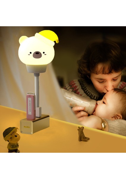 USB Karikatür Sevimli Gece Lambası Uzaktan Kumandalı Bebekler Yatak Odası Dekoratif Beslenme Lambası Başucu Sehpası Lambası Çocuklar Için Noel Hediyeleri (Yurt Dışından)