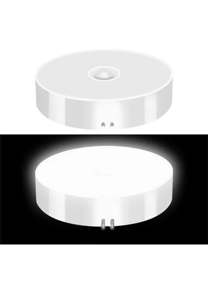 Pır Hareket Sensörlü LED Gece Lambası USB Gece Lambası Mutfak Dolabı Gardırop Lambası Merdiven Kablosuz Dolap Lambası (Yurt Dışından)