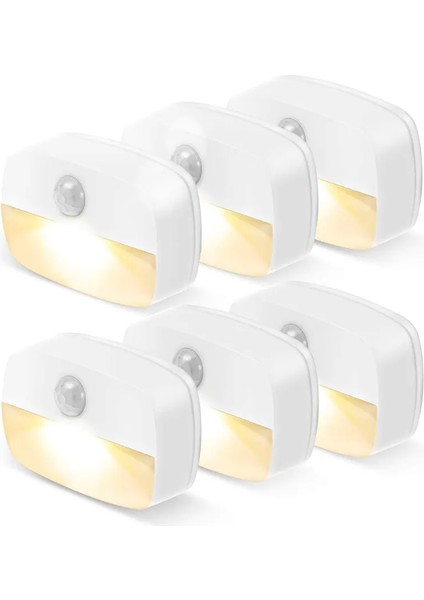Otomatik Açık/kapalı LED Akıllı Gece Lambası Dolap Altı Işığı Pır Hareket Sensörü Mutfak Yatak Odası Işığı Gece Dolabı Gardırop Merdivenleri (Yurt Dışından)