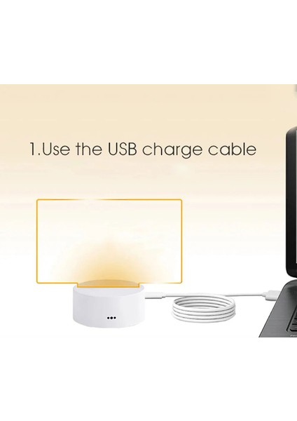 Şeffaf Işıklı LED Gece Işıkları USB Işıklı Akrilik Gece Lambası Silinebilir Mesaj Panosu Takvim Masaüstü Süsleri (Yurt Dışından) modelleri