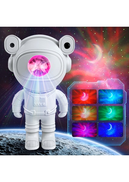 Yıldız Prctor Galaksi Gece Lambası Astronot Uzay Prctor Yıldızlı Bulutsu Tavan LED Gece Lambası Ev Dekoratif Çocuklar Için Hediye (Yurt Dışından)