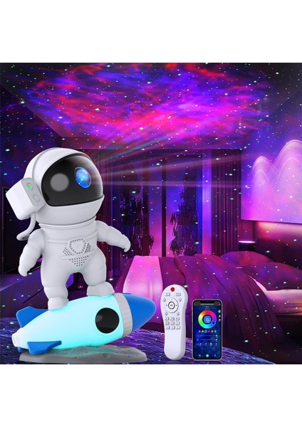 Roket Astronot Galaksi Prctor Gece Lambası ve 12 Film Yıldızlı Gökyüzü Astronot Projektörleri Lamba Planetaryum Çocuk Yatak Odası Için (Yurt Dışından) fiyatları