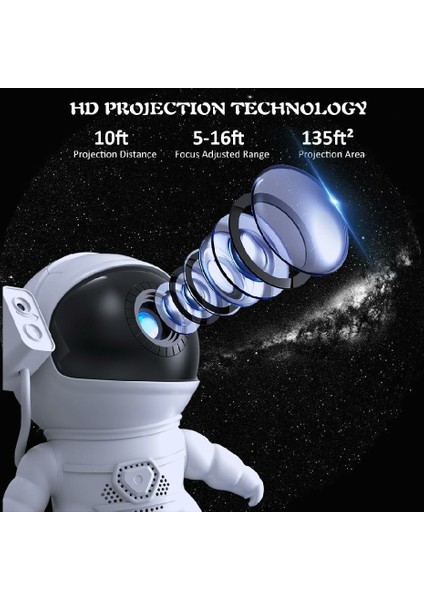 Roket Astronot Galaksi Prctor Gece Lambası ve 12 Film Yıldızlı Gökyüzü Astronot Projektörleri Lamba Planetaryum Çocuk Yatak Odası Için (Yurt Dışından) fırsatları