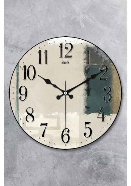 36 cm Dekoratif Gerçek Cam Bombe Sessiz Mekanizma Duvar Saati