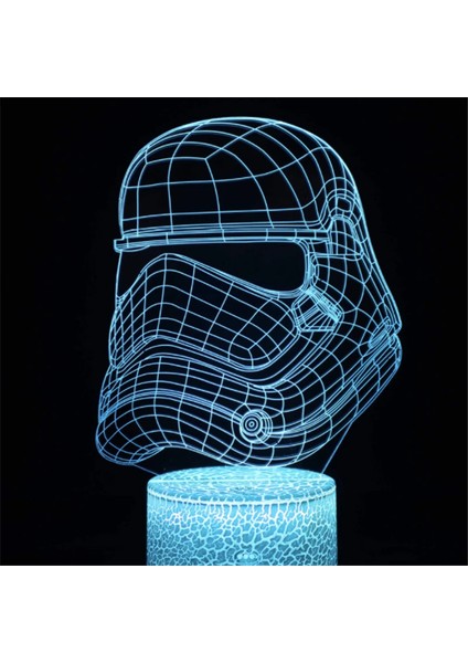 Anime Yoda Bebek 3D Lamba LED Illüzyon Gece Lambası Renk Değiştiren Lampara Çocuklar Için Yatak Odası Dekor Gece Lambası Manga Groot Masa Lambası (Yurt Dışından)