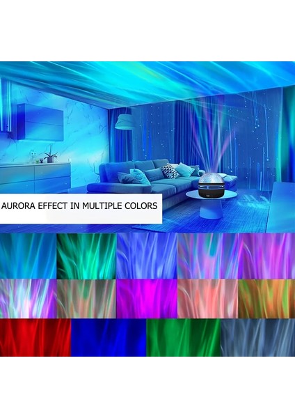 Kuzey Galaksi Işığı LED Su Desenli Yıldızlı Gökyüzü Işığı Uzaktan Kumandalı Aurora Koruma Işığı USB Tak-Çalıştır Sihirli Top Sahne Ktv (Yurt Dışından) modelleri