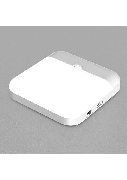 Hareket Sensörlü LED Işık USB Şarjlı Kare Lamba Yatak Odası Mutfak Merdiven Koridor Gardırop Dolap Aydınlatması (Yurt Dışından)