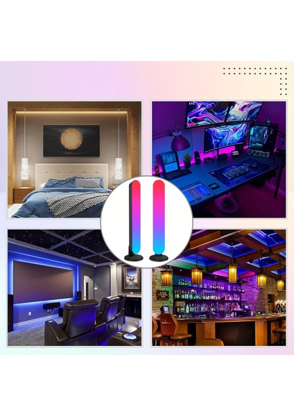 Rgb Pickup Işık Müzik Ritmi Işıkları Yükseltilmiş USB Modeli Noel Dekorasyonu Masaüstü Rgb Işık Çubuğu Müzik Ritmi (Yurt Dışından)
