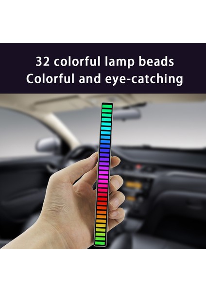 Rgb Lamba LED Şerit Işıklar Alıcı Işık Ses Kontrol Lambası Ortam Işığı Akıllı App Kontrolü Müzik Ritmi Oyun Masaüstü Işığı Için (Yurt Dışından) modelleri