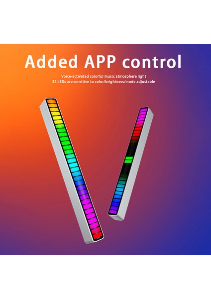 Rgb Lamba LED Şerit Işıklar Alıcı Işık Ses Kontrol Lambası Ortam Işığı Akıllı App Kontrolü Müzik Ritmi Oyun Masaüstü Işığı Için (Yurt Dışından) fırsatları