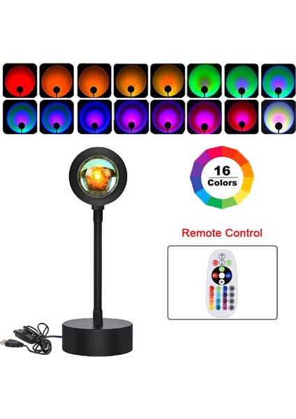 USB 5V Tuya Akıllı Gün Batımı Lambası Gece Lambası Gün Batımı Prctor Akıllı Yaşam App Uzaktan Kumanda LED Işıklar Oda Dekorasyonu Fotoğrafçılık Hediye (Yurt Dışından)