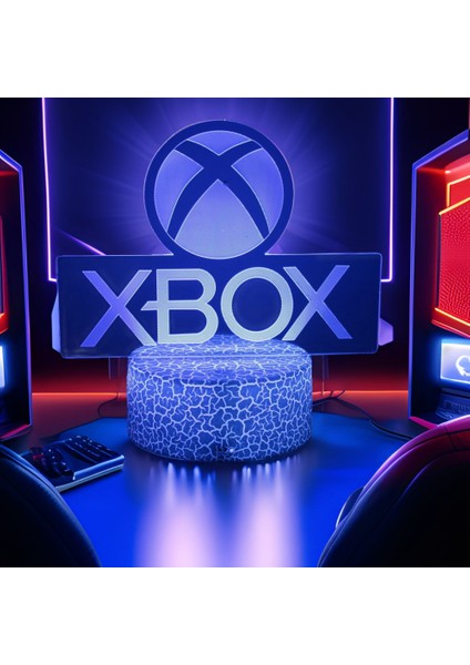 Neon Gamer 3D Lamba LED Gece Lambası Oyun Kurulumu Rgb Çocuk Lambaları Oyuncu Odası Dekorasyonu Yatak Odası Masa Lambası Kişiselleştirilmiş Hediyeler (Yurt Dışından)