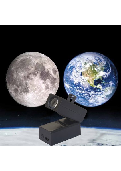 Dünya Ay Prction Lambası Yıldız Prctor Gezegen Prctor Arka Plan Atmosfer LED Gece Lambası Çocuklar Için Yatak Odası Duvar Dekoru (Yurt Dışından)