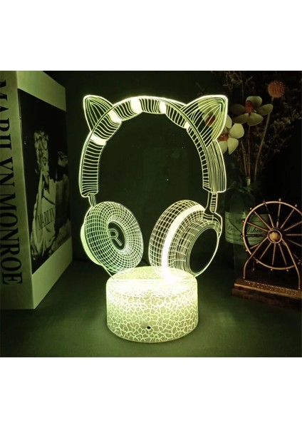 3D LED Oyun Kurulumu Rgb Lamba USB ile Çalışan Oyun Odası Çocuk Lambası Yatak Odası Gece Lambaları LED Masa Lambası Iç Aydınlatma Hediyeler (Yurt Dışından)