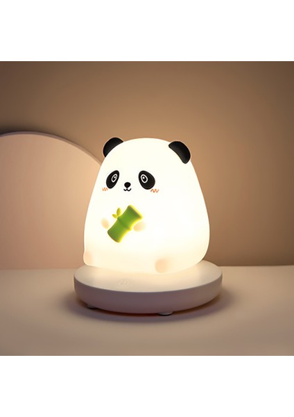 Çocuk Yatak Odası Için LED Gece Lambaları Sevimli Hayvan Domuz Tavşan Lamba Dokunmatik Sensör Kısılabilir Çocuk Tatil Hediye USB (Yurt Dışından)