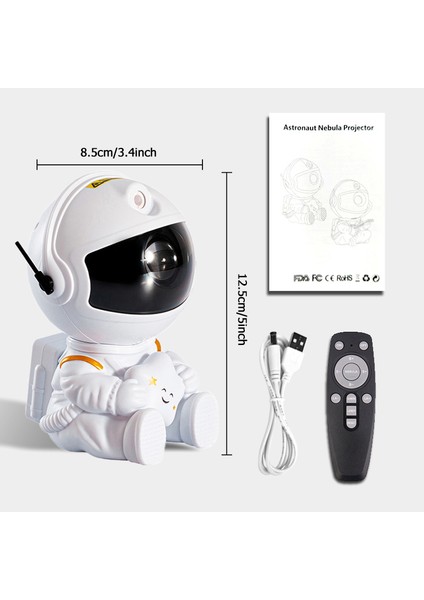 Yıldız Prctor Galaksi Gece Lambası Astronot Uzay Prctor Yıldızlı Bulutsu Tavan LED Gece Lambası Ev Dekoratif Çocuklar Için Hediye (Yurt Dışından)