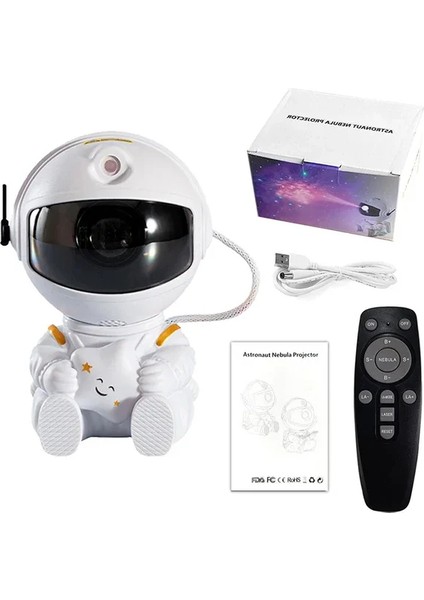 Galaxy Star Astronot Prctor LED Gece Lambası Yıldızlı Gökyüzü Projektörleri Lamba Dekorasyonu Yatak Odası Dekoratif Çocuklar Için Hediyeler (Yurt Dışından)