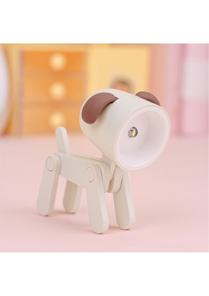 LED Gece Lambası Mini Katlanır Masa Lambası Sevimli Evcil Hayvan Işıkları Köpek Geyik Taşınabilir Gece Lambası Öğrenci Oturma Odası Dekor Hediye (Yurt Dışından)