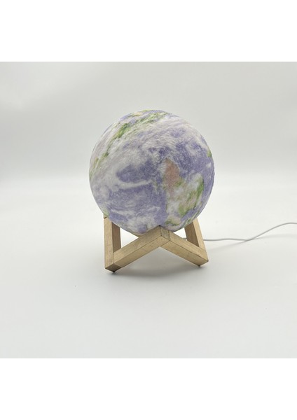 Dropship 3D Baskı Ay Lambası LED Gece Lambası Yaratıcı Dokunmatik Anahtar Ay Işığı Yatak Odası Dekorasyonu Doğum Günü Hediyesi (Yurt Dışından)