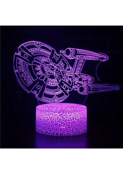 Anime Yoda Bebek 3D Lamba LED Illüzyon Gece Lambası Renk Değiştiren Lampara Çocuklar Için Yatak Odası Dekor Gece Lambası Manga Groot Masa Lambası (Yurt Dışından)