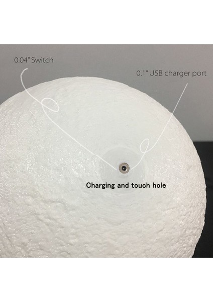 T20 LED Gece Lambası 3D Baskı Ay Lambası Renk Değişimi 3D Işık Dokunmatik Ay Lambası Çocuk Işıkları Gece Lambası Ev Için (Yurt Dışından)