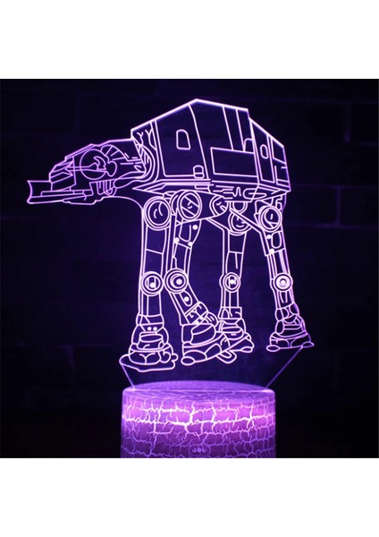 Anime Yoda Bebek 3D Lamba LED Illüzyon Gece Lambası Renk Değiştiren Lampara Çocuklar Için Yatak Odası Dekor Gece Lambası Manga Groot Masa Lambası (Yurt Dışından)