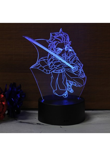 Kimetsu No Yaiba Nezuko Kamado Figürü LED Gece Lambası Yatak Odası Dekoru Gece Lambası Çocuk Çocuk Masası 3D Lamba Demon Slayer Hediye (Yurt Dışından) fiyatları